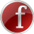 Red Facebook Icon 48x48 png
